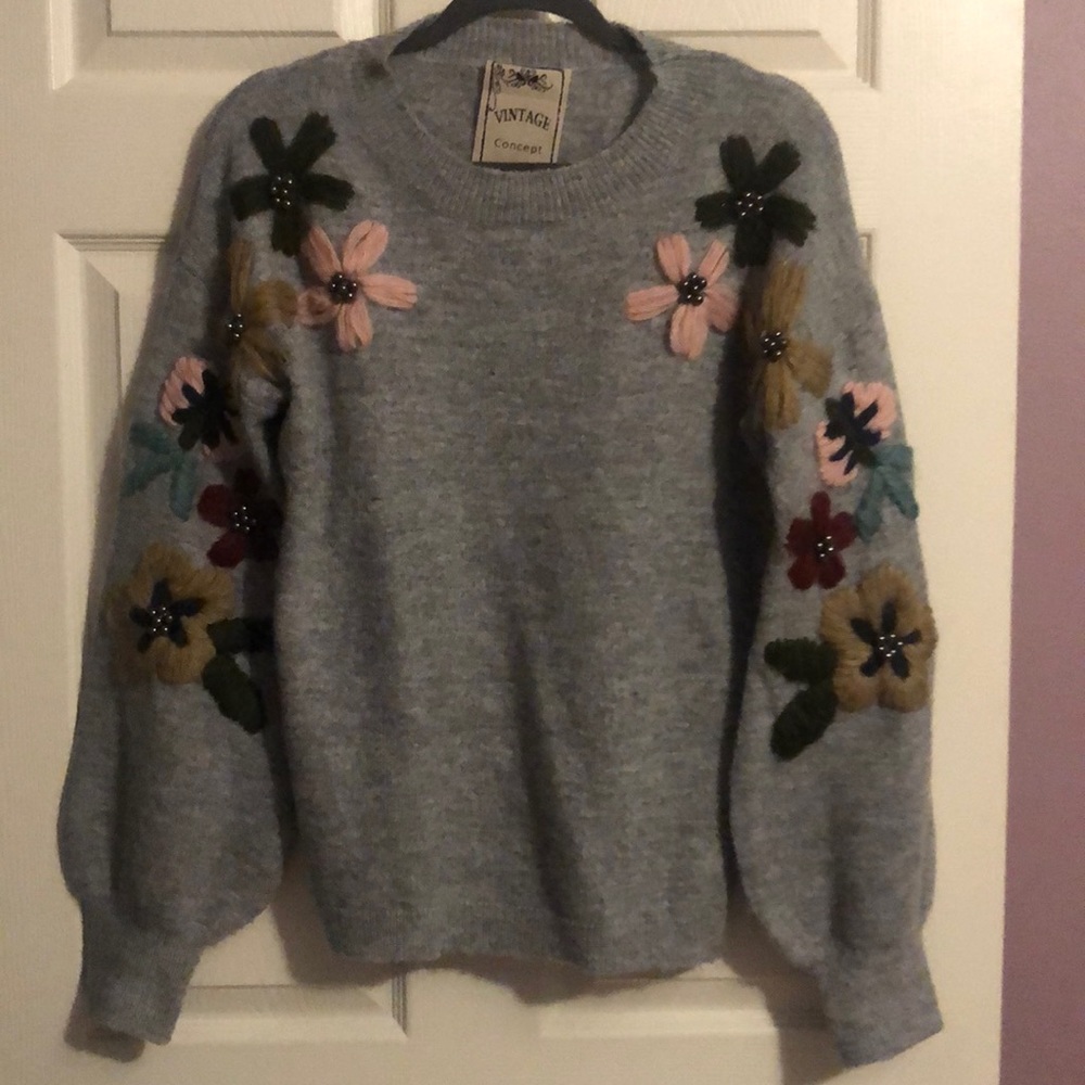 Embroidered Sweater